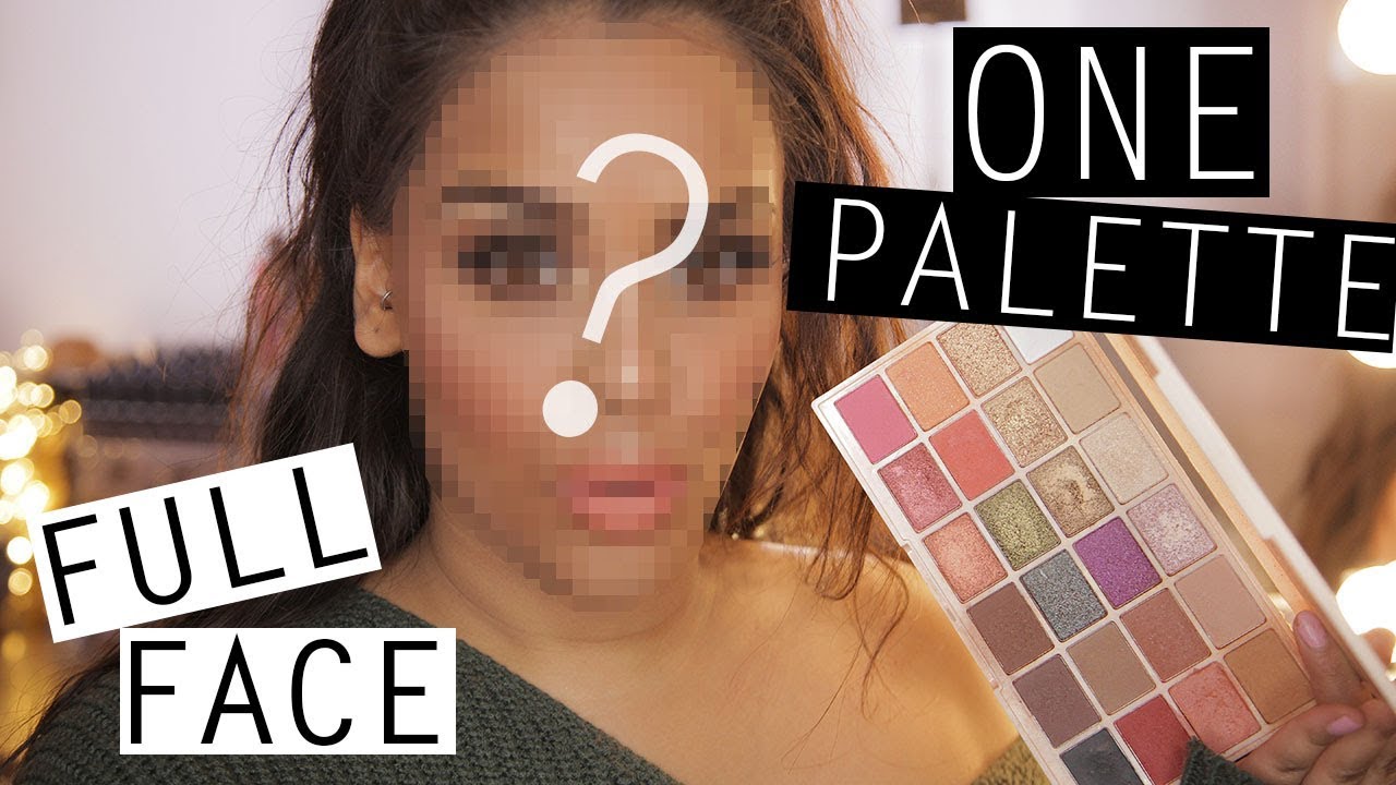FULL FACE USING ONLY ONE EYESHADOW PALETTE| NikkisSecretx
