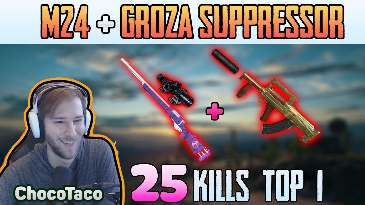 M24 + GROZA - ChocoTaco 25 kills DUO FPP MIRAMAR | PUBG HIGHLIGHTS TOP 1 #158