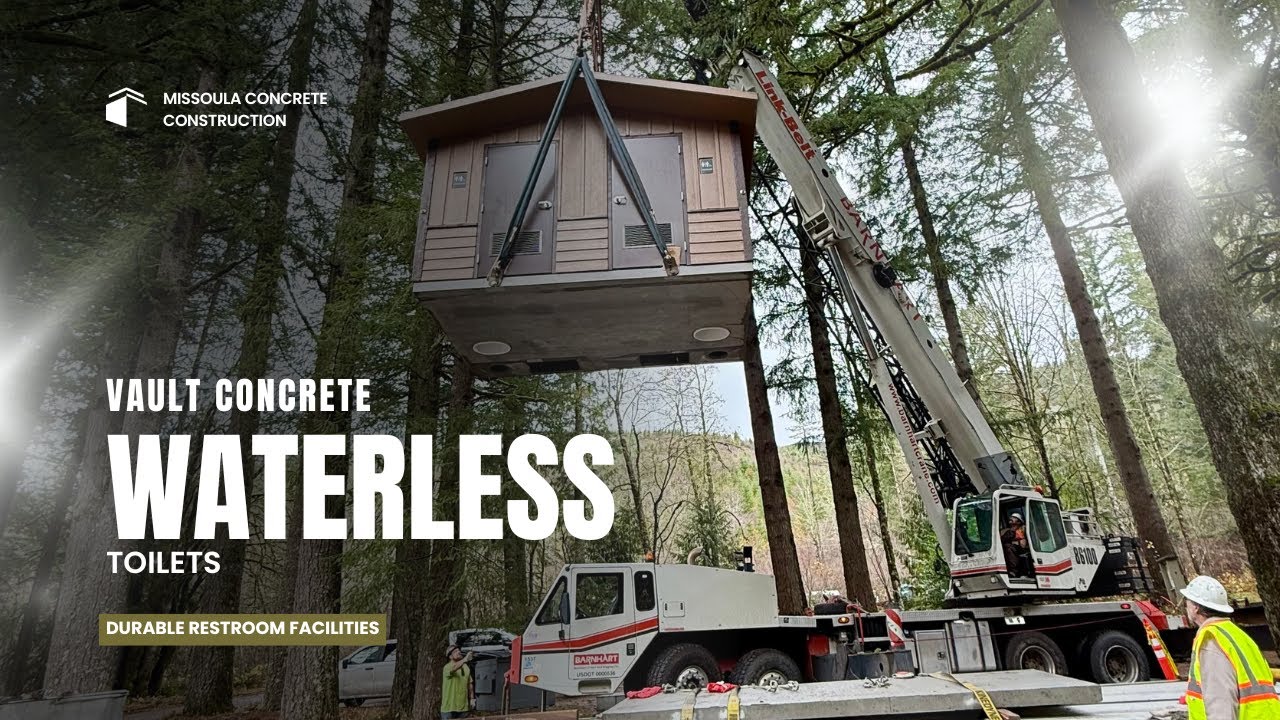 Vault Concrete Waterless Toilets by Missoula Concrete Construction