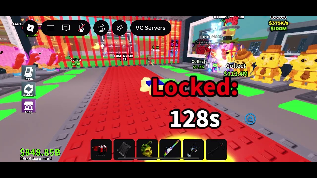 Noobini pizzanini with every trait in the game###stealabrainrot public server ￼