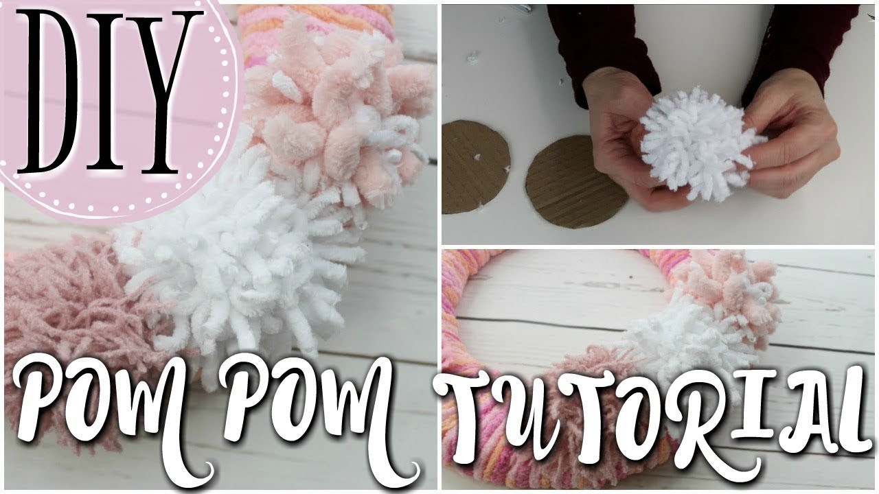 HOW TO MAKE A POM POM out of YARN | Simple & EASY DIY TUTORIAL