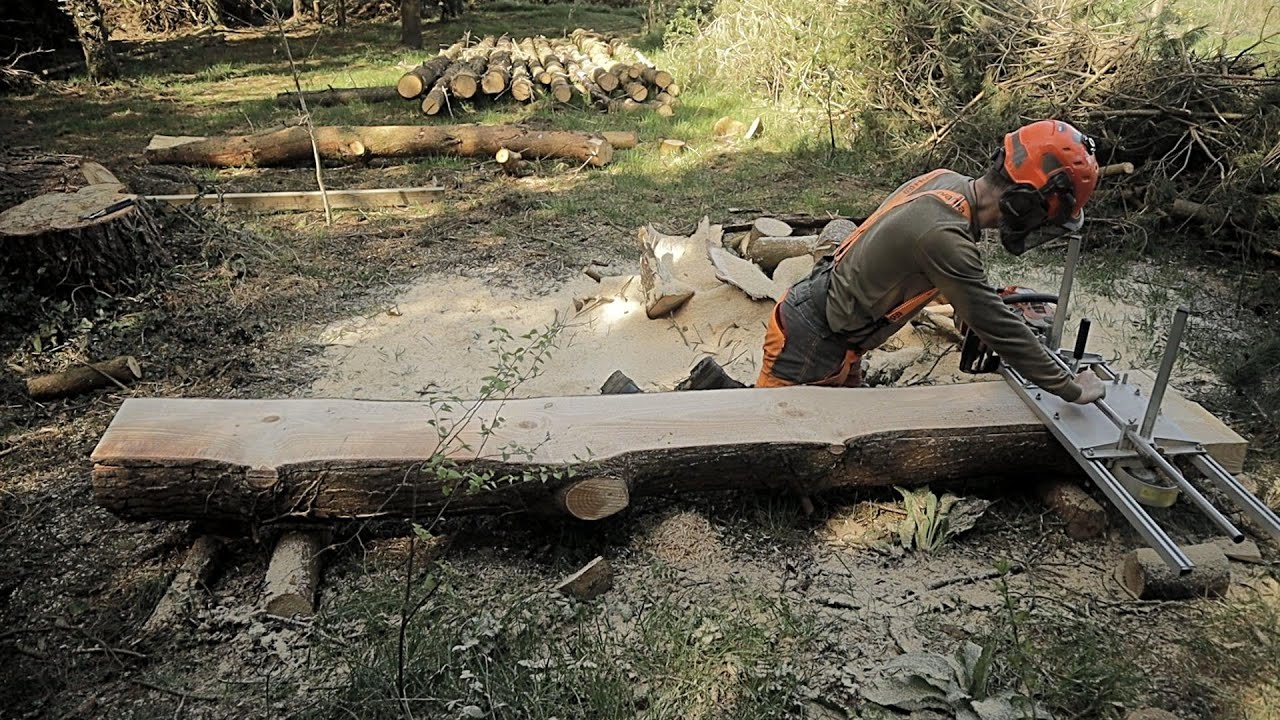 Husqvarna 592 Xp Chainsaw Test || Milling Scots Pine Logs || Husqvarna Chainsaw || Woolys World ||