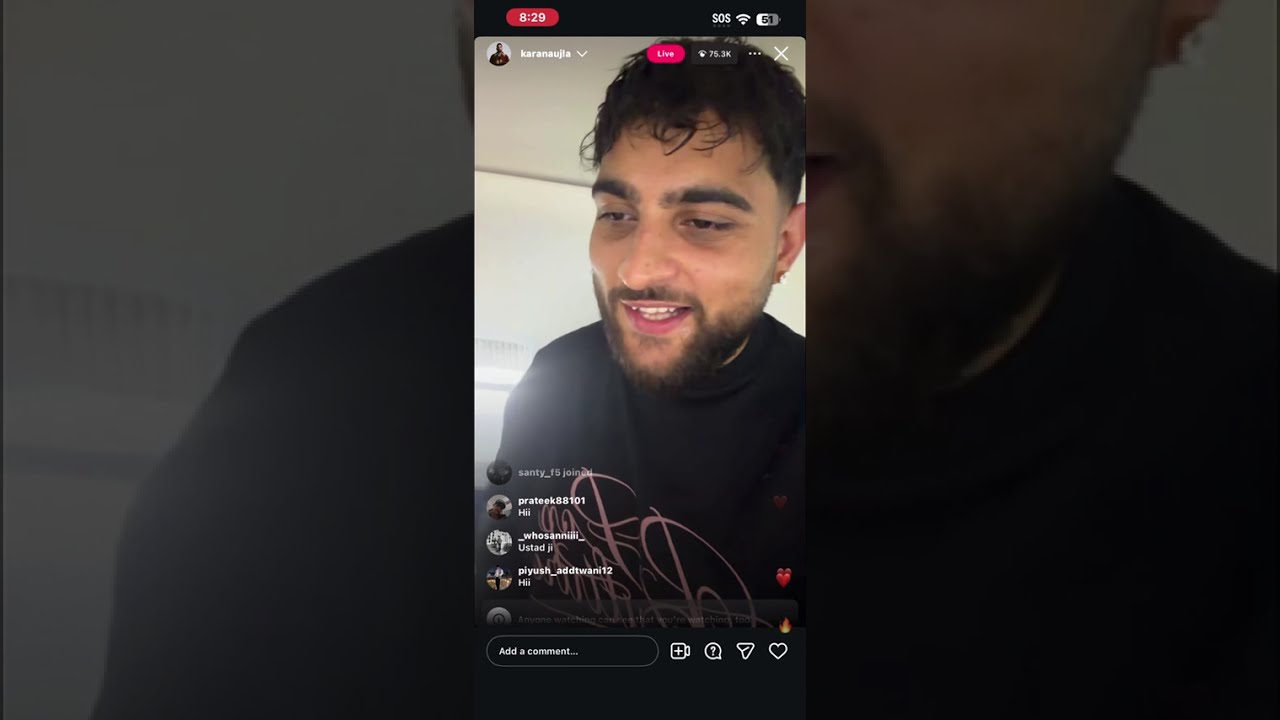 Karan Aujla Full Instagram Live | Karan Aujla Live Talking New Songs And Shows