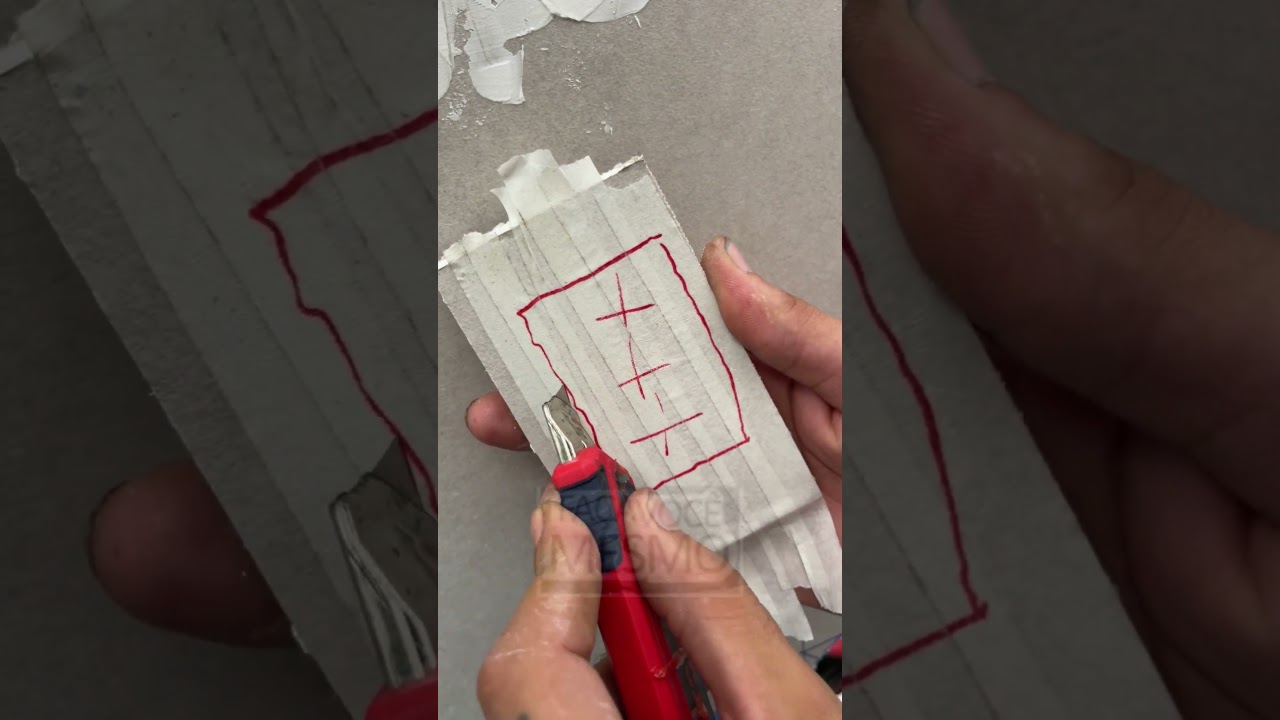 Ремонт гипсокартона за 5 минут &mdash; быстрый и практичный ремонт #IdahoFix #SmartFix #DIYRepair