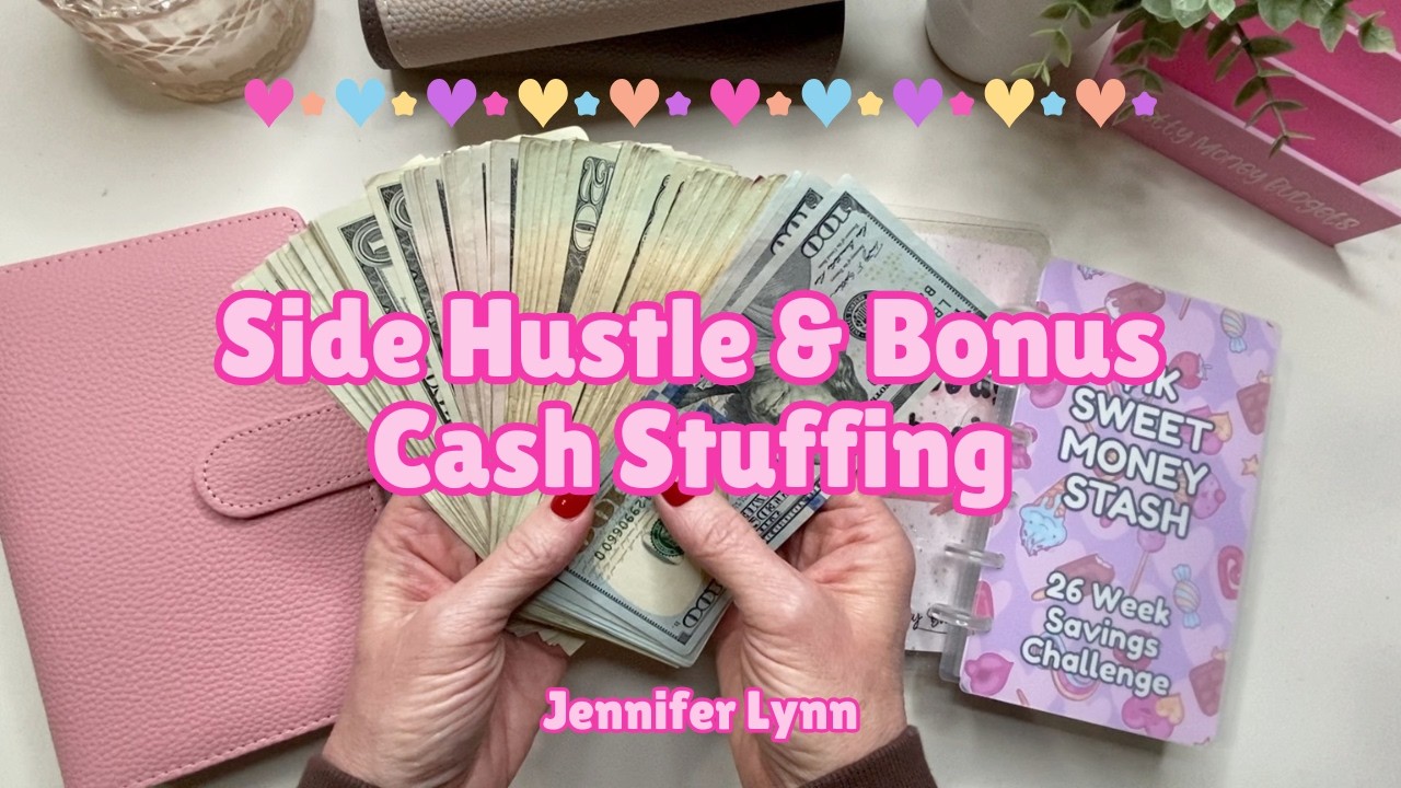 February Cash Stuffing | Side Hustle Income & Bonus Money | Boosting Savings Challenges 💵