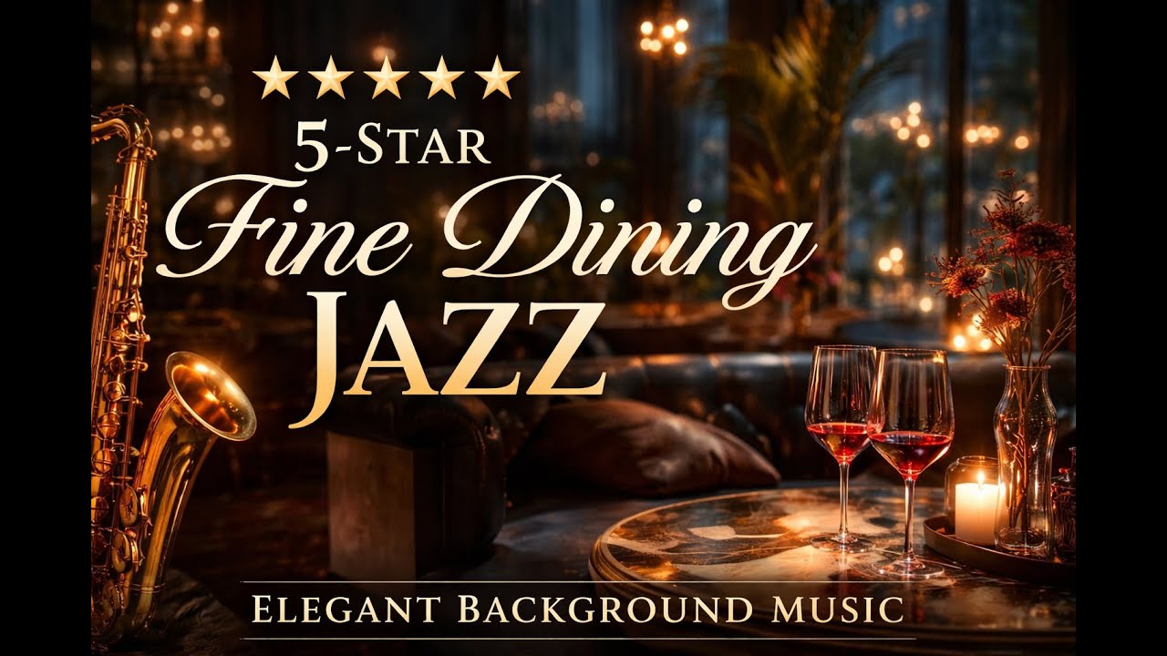 5-Star Fine Dining Jazz 🥂 | Elegant Dinner Background Music (Smooth Sax Lounge)