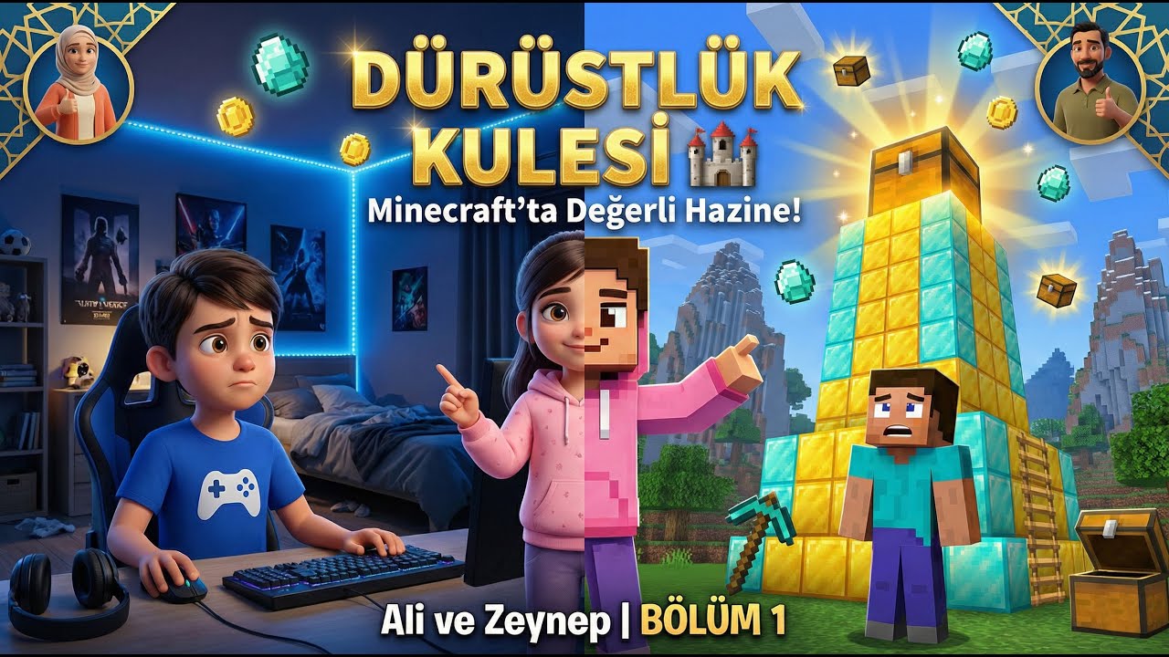 Dürüstlük Kulesi 🏰 Minecraft'ta Değerli Hazine! | Oyun Hikayeleri