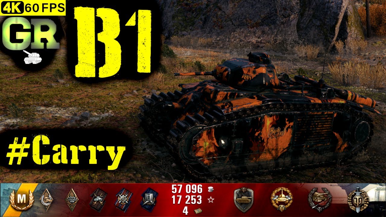 World of Tanks B1 Replay - 7 Kills 1.7K DMG(Patch 1.4.1)