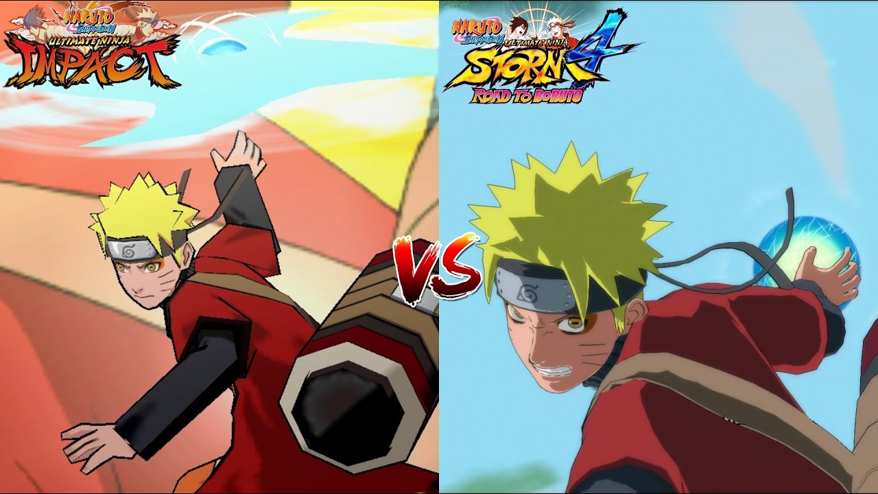 Naruto Ultimate Ninja Impact VS Naruto Storm 4-All Characters Ultimate Jutsu Comparison