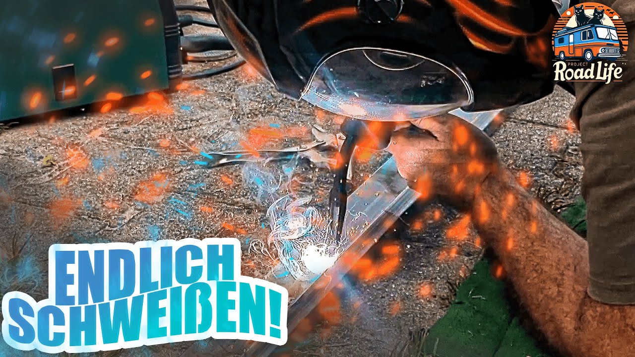 Das erste mal schweißen | 79er Hymer Heck Restauration