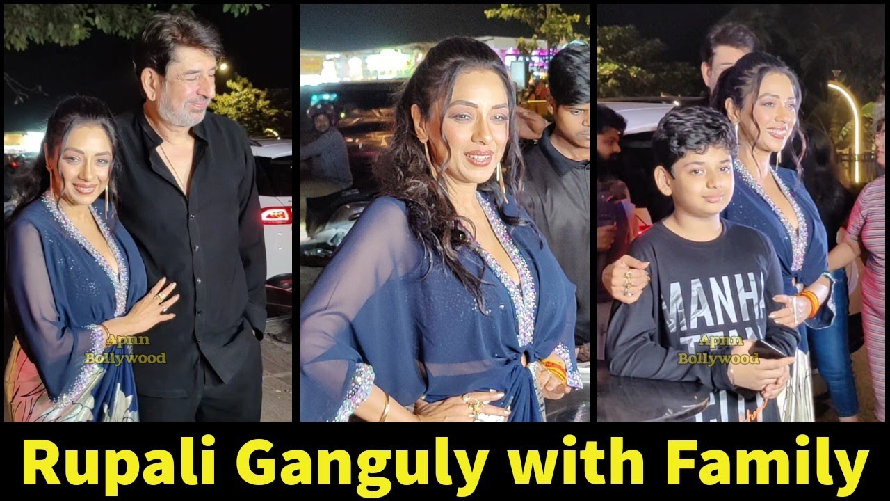 Rupali Ganguly with Son Rudransh And Husband Came For Her Birthday Celebration with Celebrity Friend