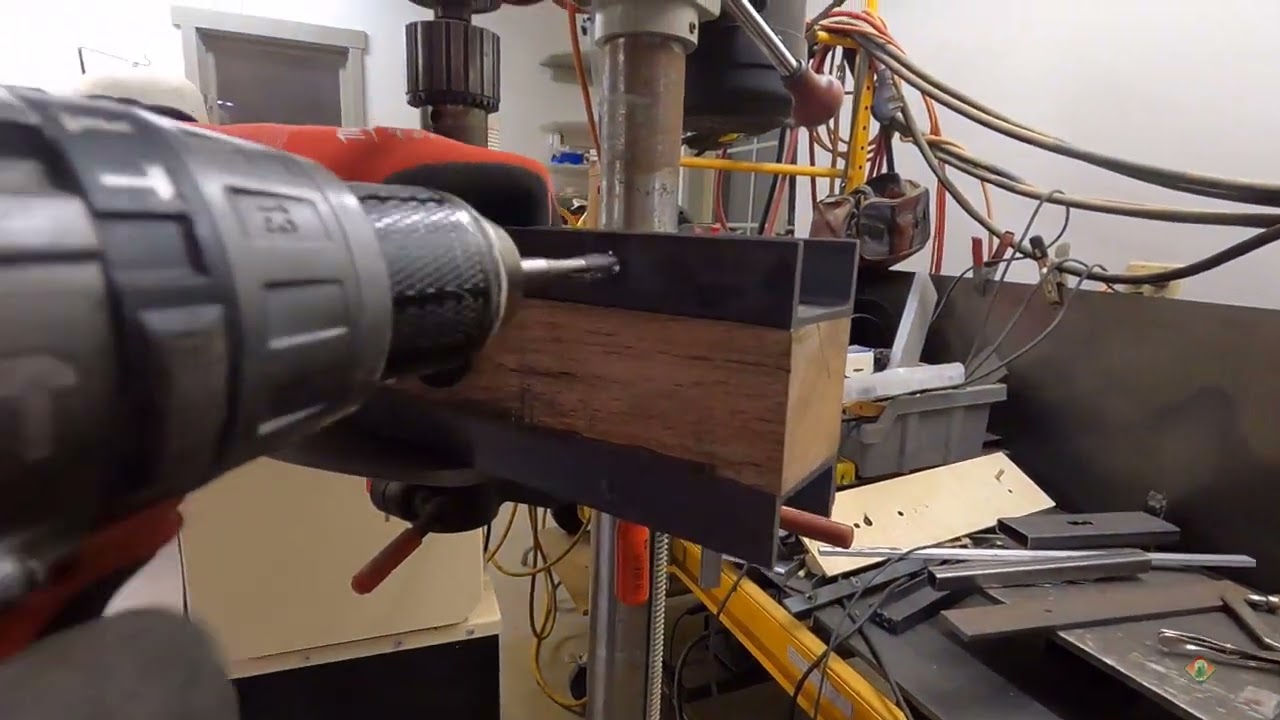 Step 4 Tapping Threads in Channel Flanges