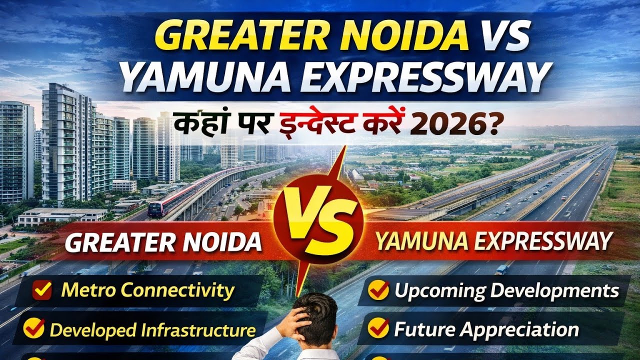 Greater Noida या Yamuna Expressway? 2026 में पैसा कहाँ लगाएँ | Real Estate Comparison #investment