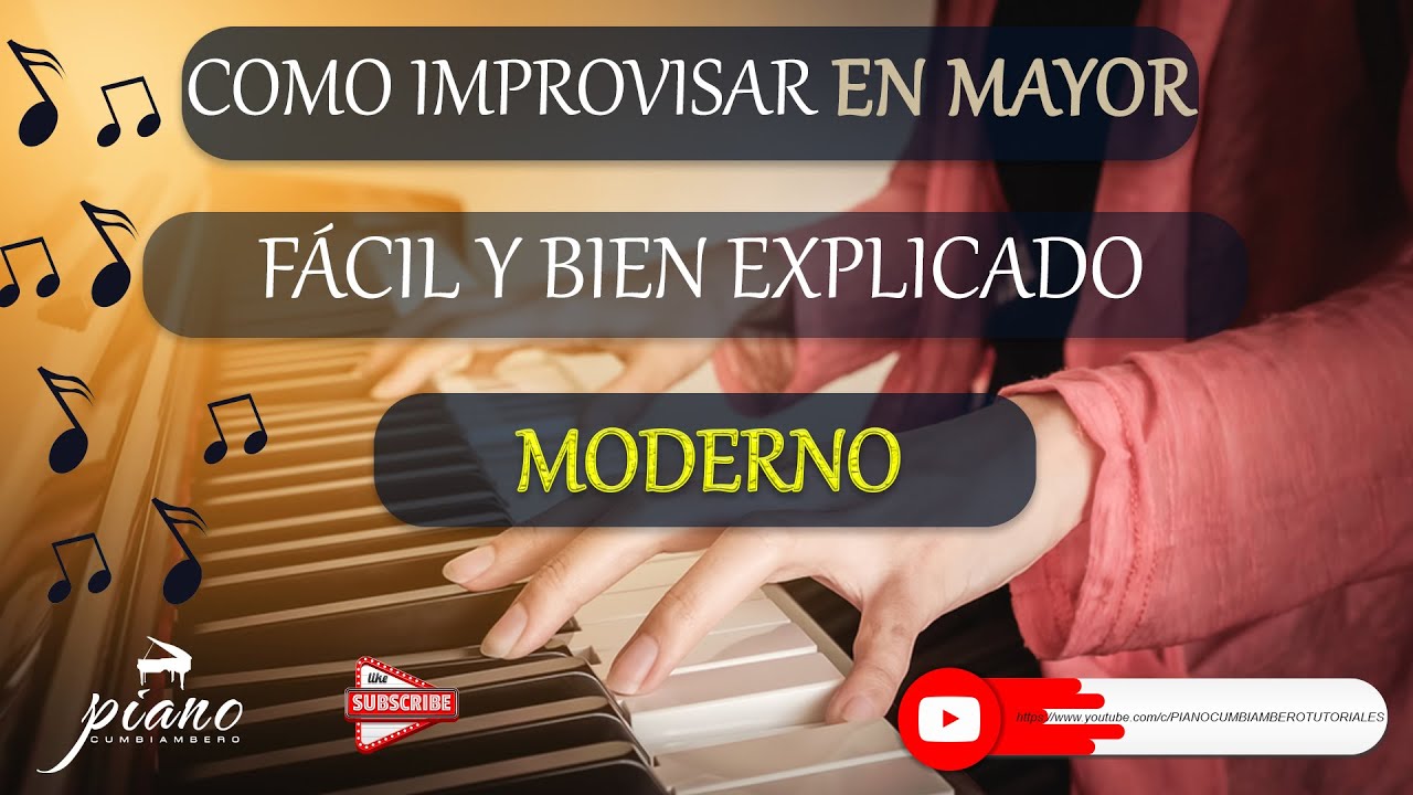 Tutorial - Aprende a improvisar en cumbia, FACIL Y RAPIDO. IMPROVISA CON UN TOQUE MODERNO EN CUMBIA