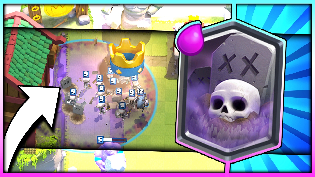 NEW GRAVEYARD DECK!! 4000+ Trophy Legendary Arena 10 Graveyard Poison Deck in Clash Royale