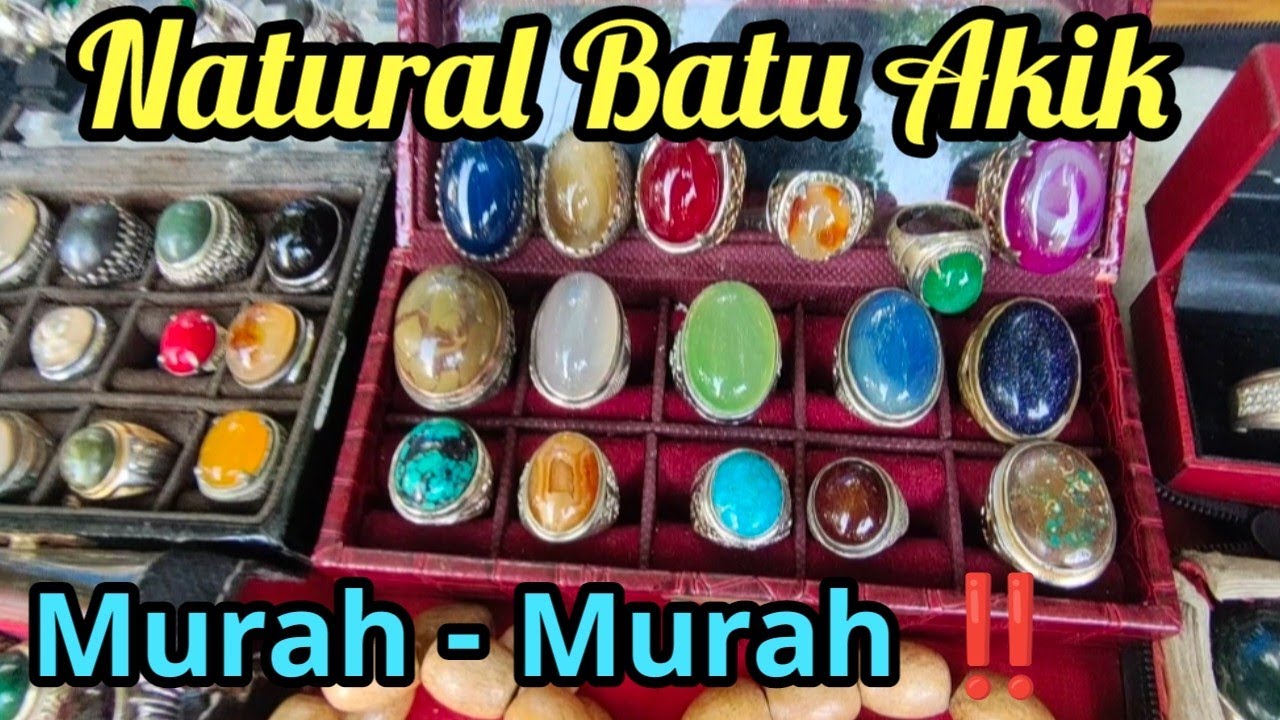 PASAR LOAK JATINEGARA ‼️ NATURAL  BATU AKIK MURAH-MURAH DILAPAK INI