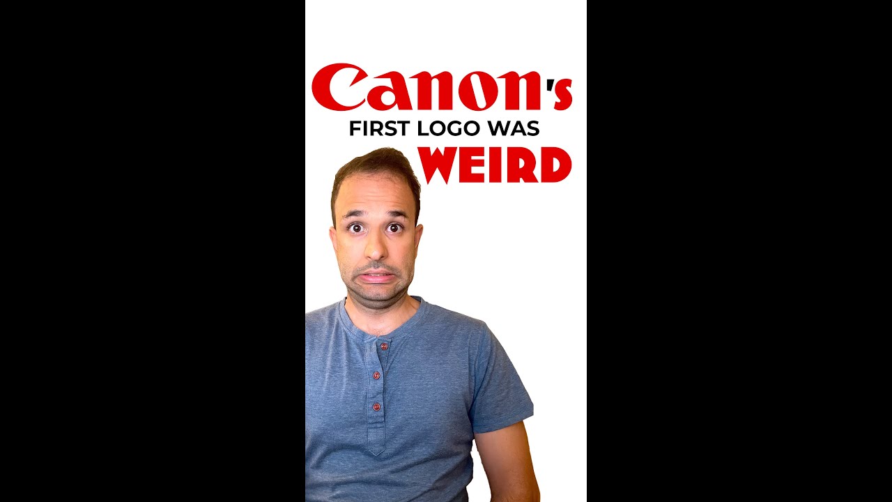 Canon's first logo was WEIRD!