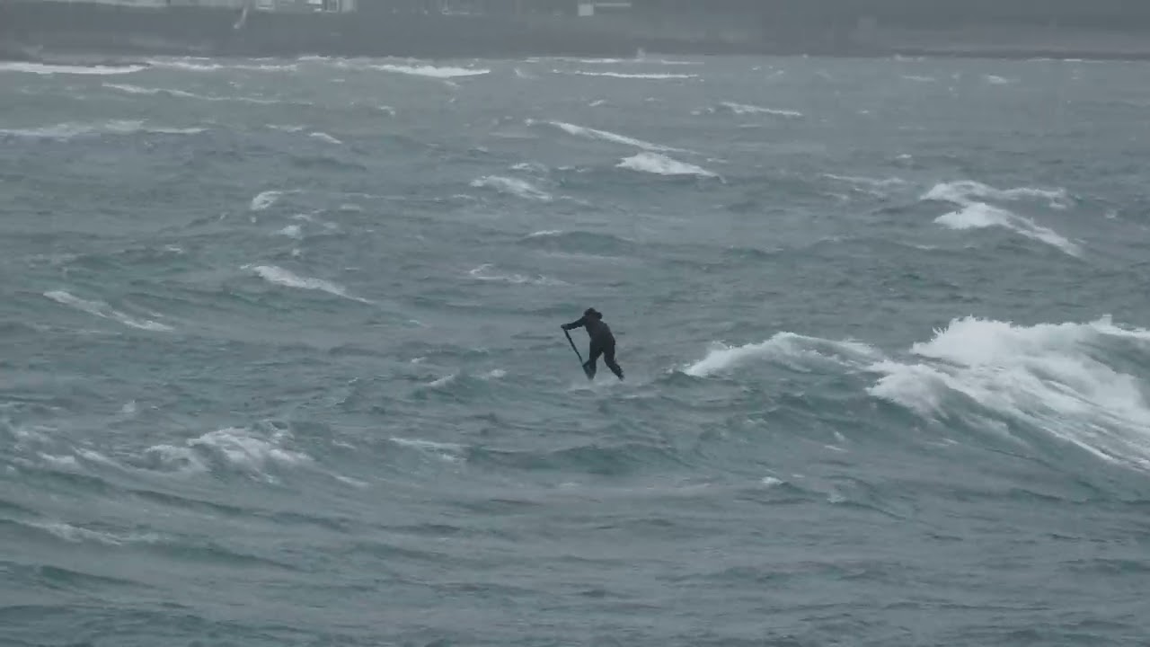 Downwind Foil on the Carrick Roads Fal Estuary