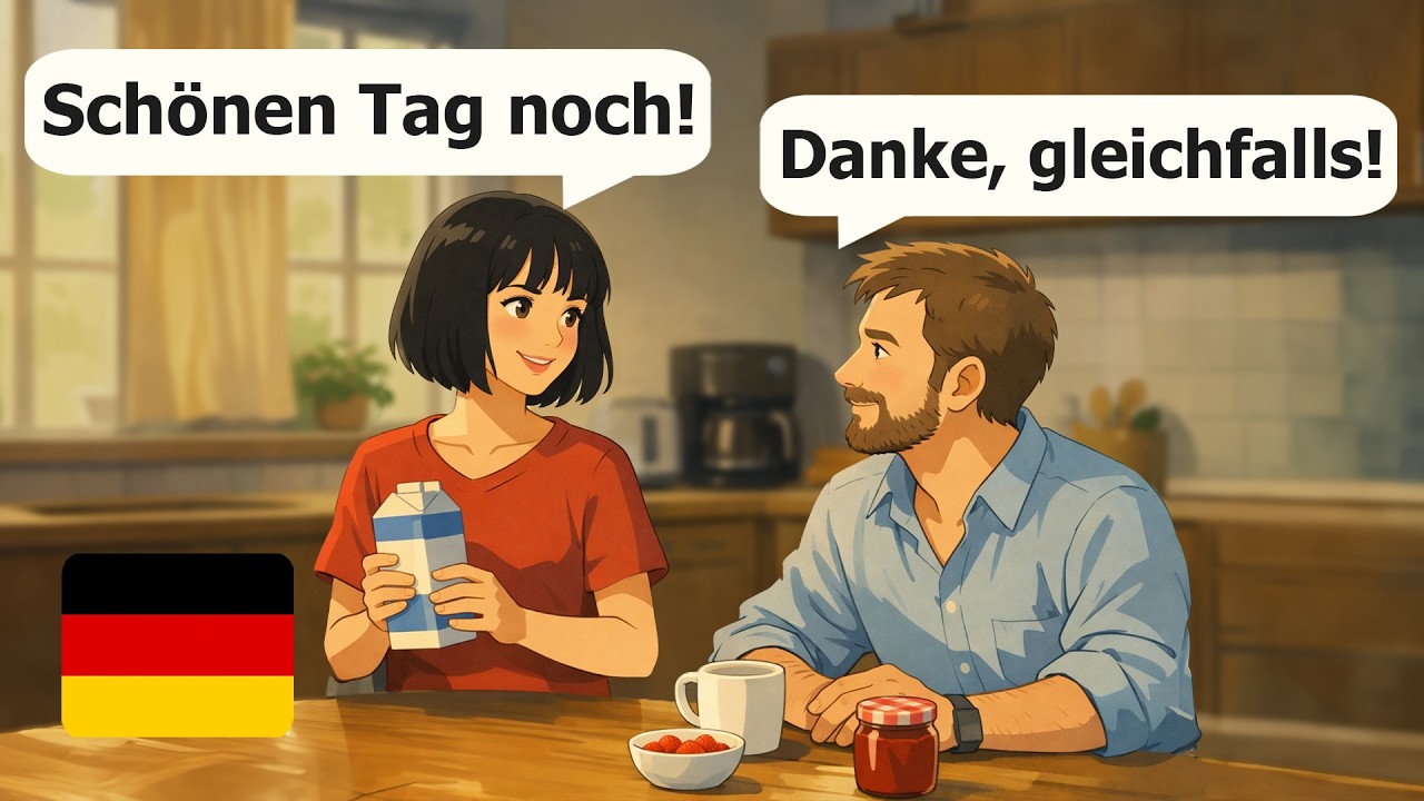 25 Minutes of Easy German Dialogues (A1-A2 level) My Daily routine