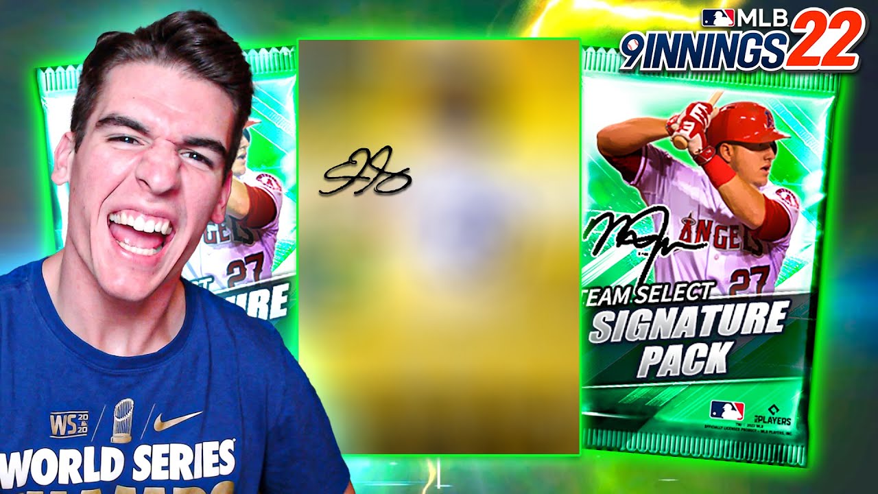 PULLING THE BEST CLOSER IN THE GAME! Team Select Sig Pack Opening! - MLB 9 Innings 22