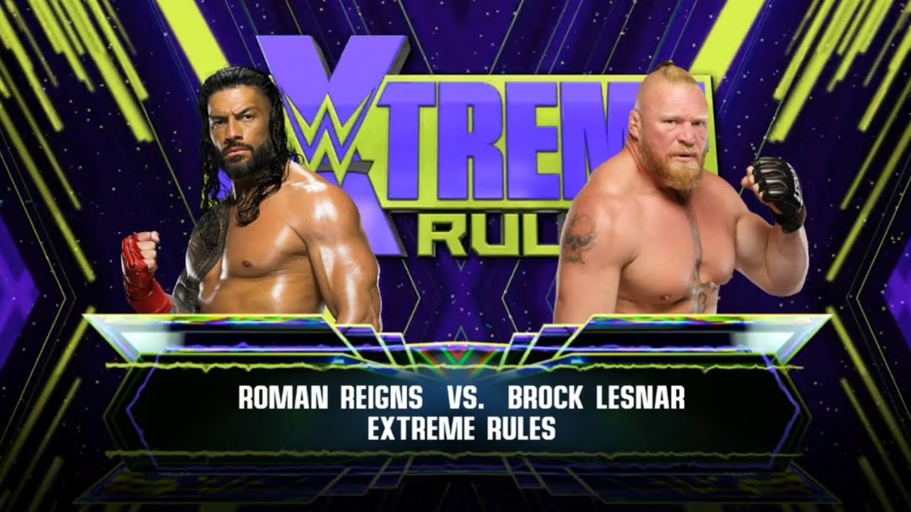 Roman Reigns vs Brock Lesnar | Extreme Rules Match 🔥#reels #wwe2k23 #viral #romanreigns 