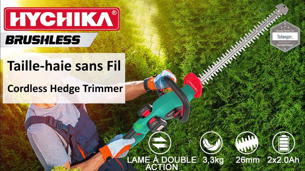 Аккумуляторный бесщеточный триммер для живой изгороди HYCHIKA 36V - HT40B - Аккумуляторный
