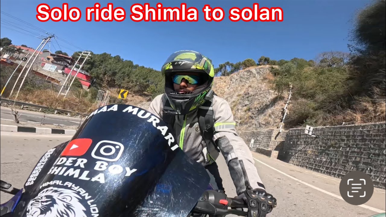 Solo Ride Shimla To Solan 🏍️