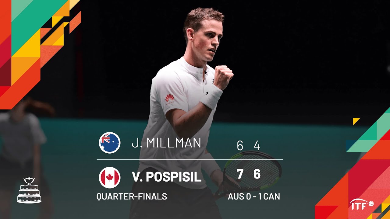 Millman v Pospisil | AUSTRALIA v CANADA | Quarter Finals Match 1 Highlights