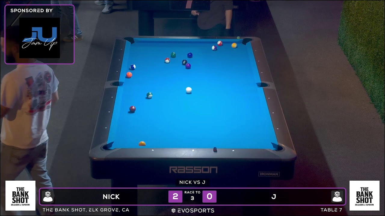 NICK vs J - THE BANK SHOT - TABLE 7 | EvoSports
