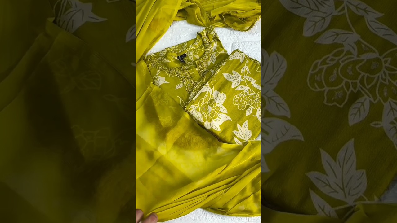 2025 best 3 piece kurti set 😱 #unboxing #shorts