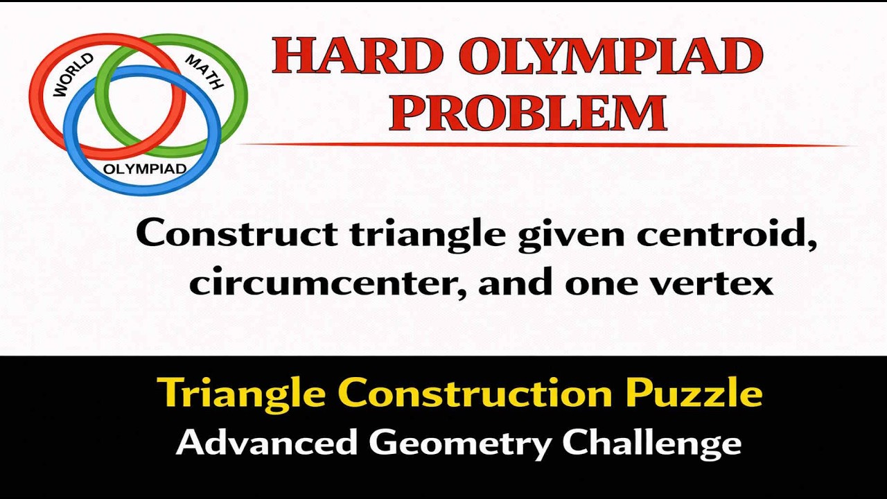 Construct triangle given centroid, circumcenter, and one vertex