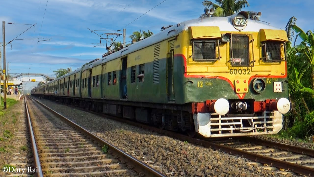 Classic & beautiful Old Green EMU Local Train