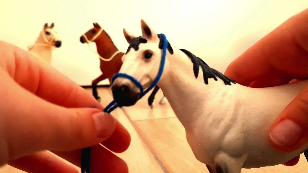 Tuto licols et filets en corde pour chevaux Schleich