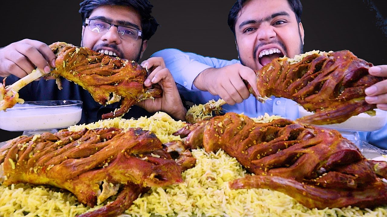 Eating Mutton Sajji / Khaddi Kabab With mandi Rice | Mukbang Asmr