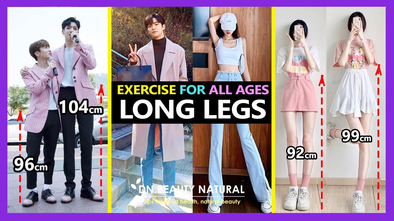 LOS MEJORES EJERCICIOS PARA PIERNAS LARGAS Y DELGADOS | Crecer más alto, alargar las piernas