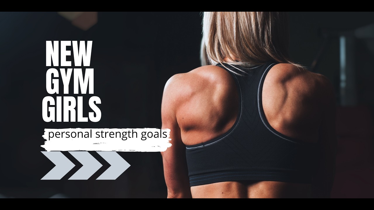 Music gym girl intense energy for breaking personal strength goals