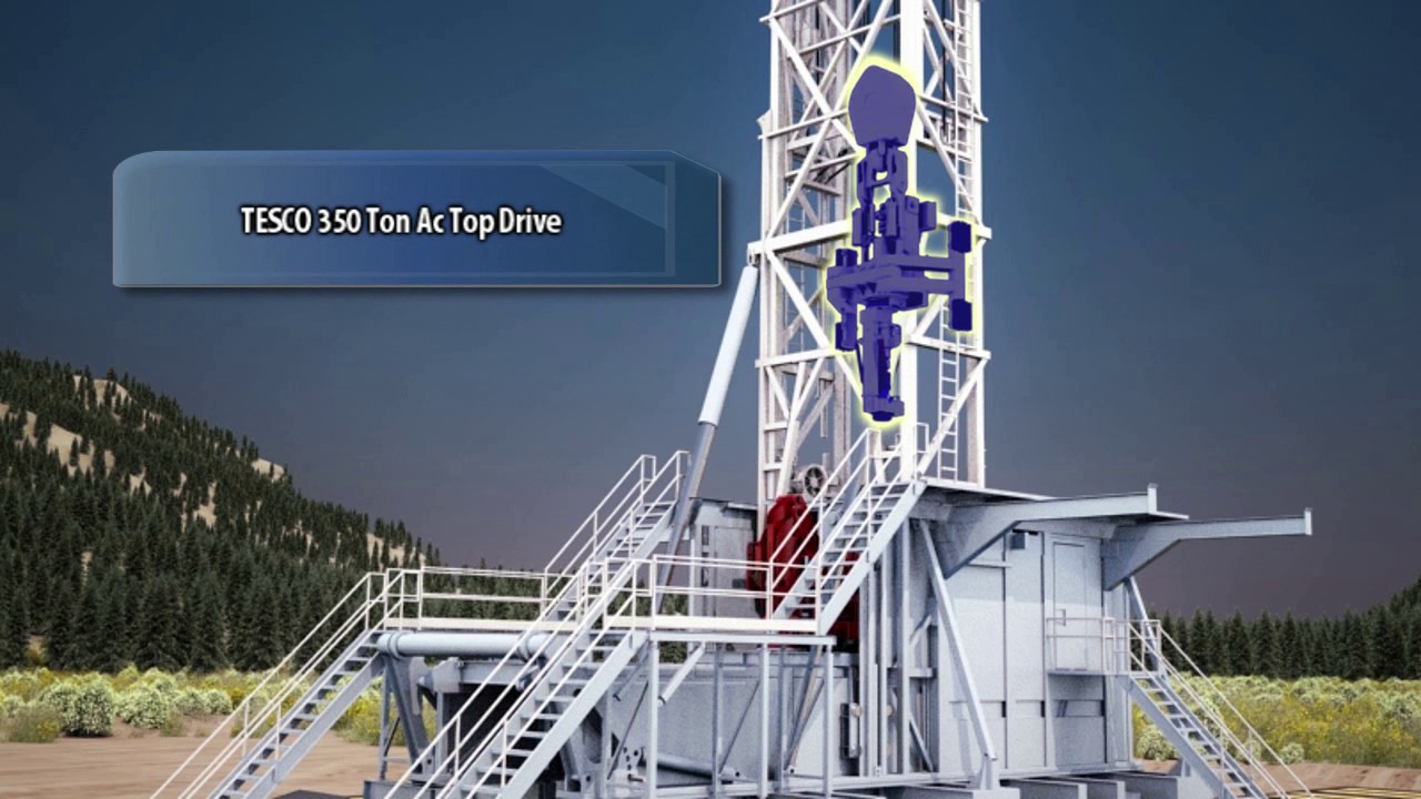 Rig up animation for craneless 600K drilling rig