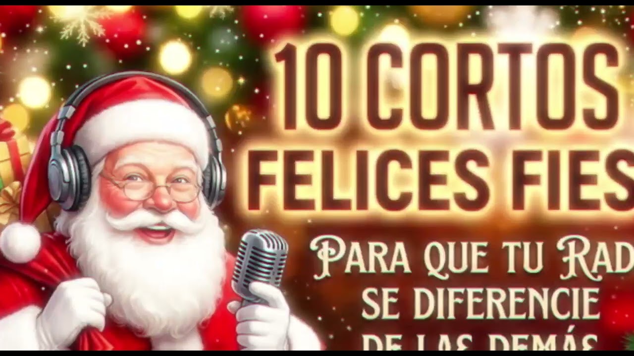 10 cortes de Felices Fiestas para mantener la audiencia entretenida.Pedilos 3735 539071 