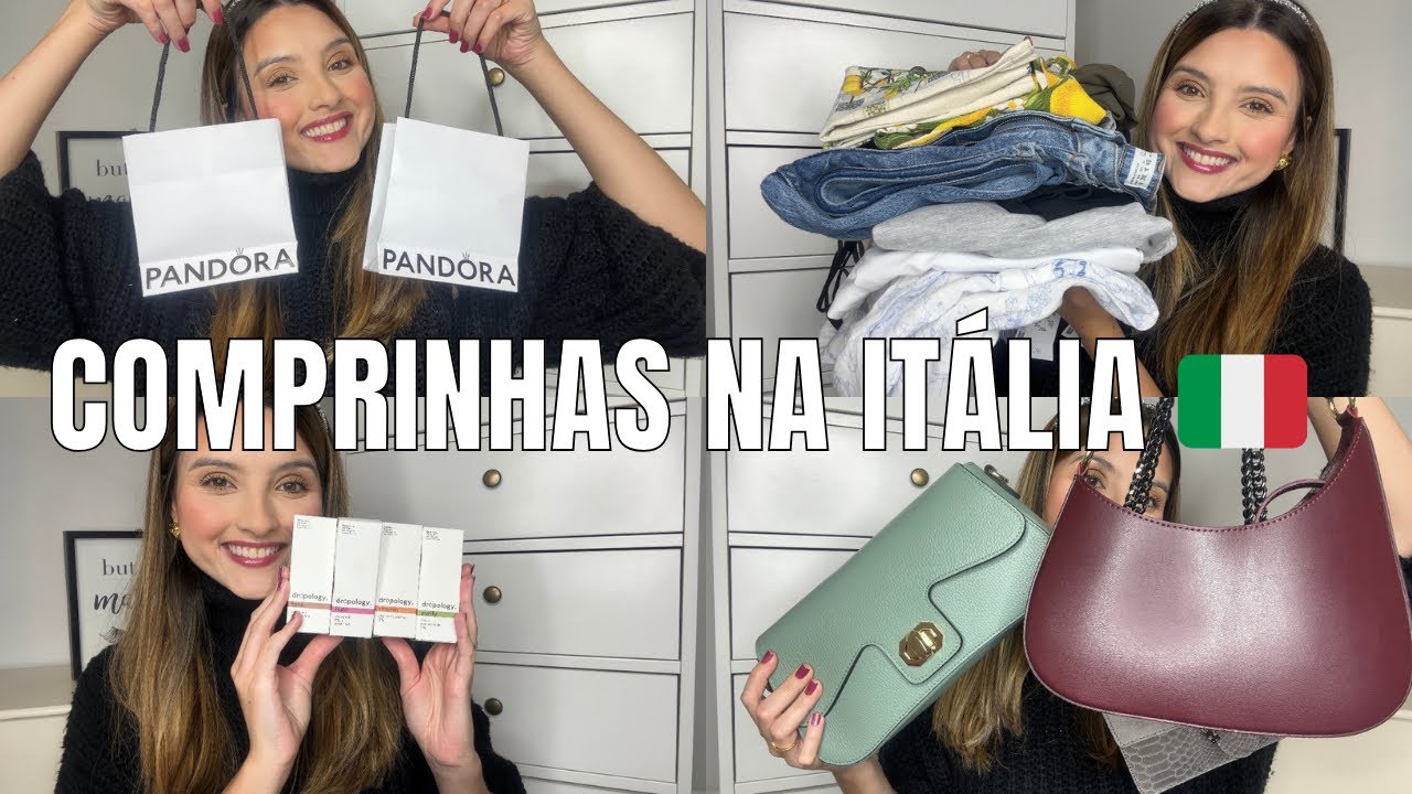 Comprinhas da minha viagem na Itália 🇮🇹❤️
