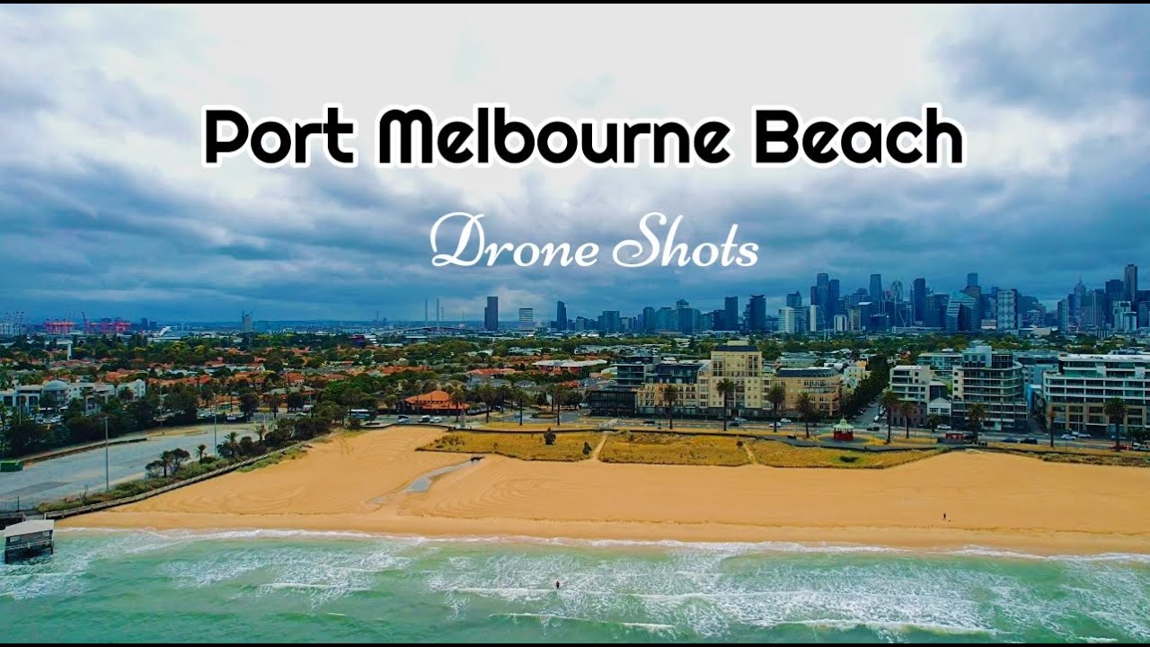 Port Melbourne Beach | Drone Videography | Drone Shots #australia #beach #dronevideo #dronepilot