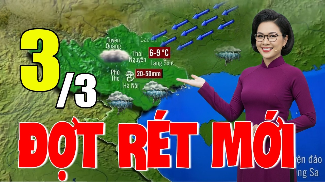 Tin bão Mới Nhất | Dự báo thời tiết hôm nay ngày mai 3/3 | dự báo thời tiết 3 ngày tới#baoso1
