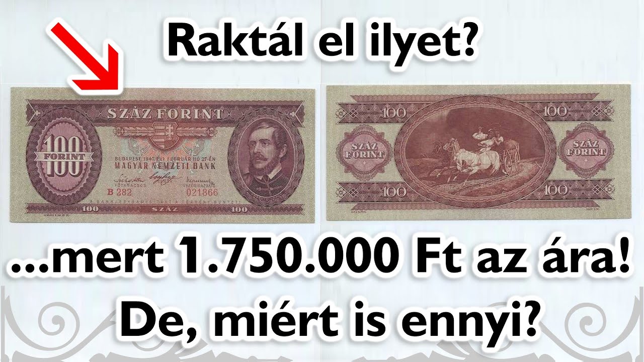 Ez a 100 forintos pap&iacute;rp&eacute;nz bizony, k&ouml;zel 2 milli&oacute; forint... - #FN033 - Numiz Port&aacute;l Numizmatika