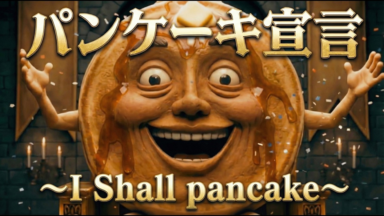 I Shall Pancake - パンケーキ宣言【和訳MV | 日英字幕】AI洋楽オリジナル 4K