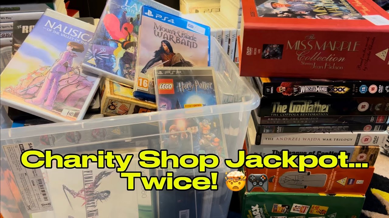 VLOG 24 - CHARITY SHOP JACKPOT…. TWICE! 🤯🎮