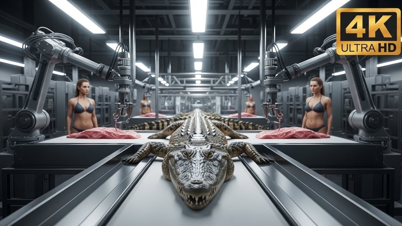 Inside the Modern Crocodile Meat Factory: A Process You’ve Never Seen Before | Full Tour