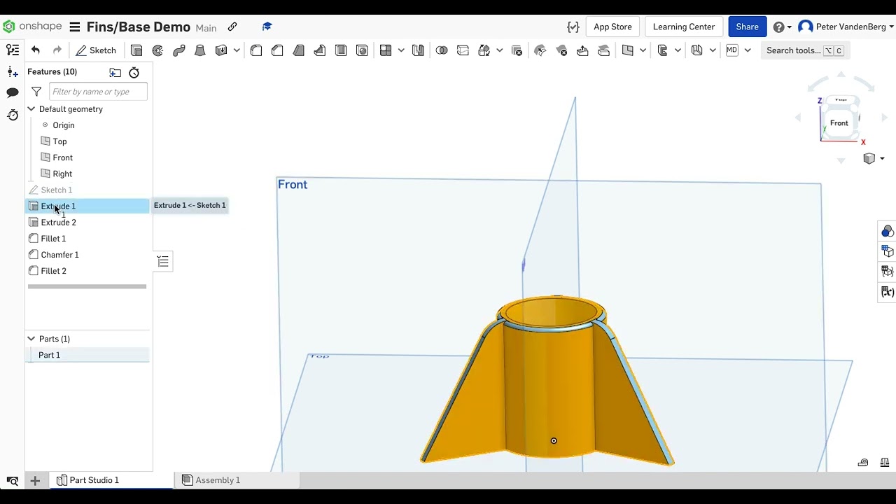 Rocket Fins/Base CAD Demo