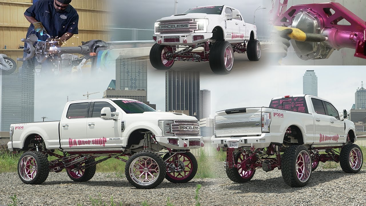 HOW A Owner of Texas Shop built A 2019 F250 Limited on 30x16s for his Wife! SEMA 2018 in WTX