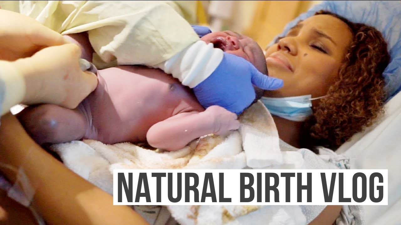 BIRTH VLOG | Emotional Labor & Delivery (natural & unmedicated)