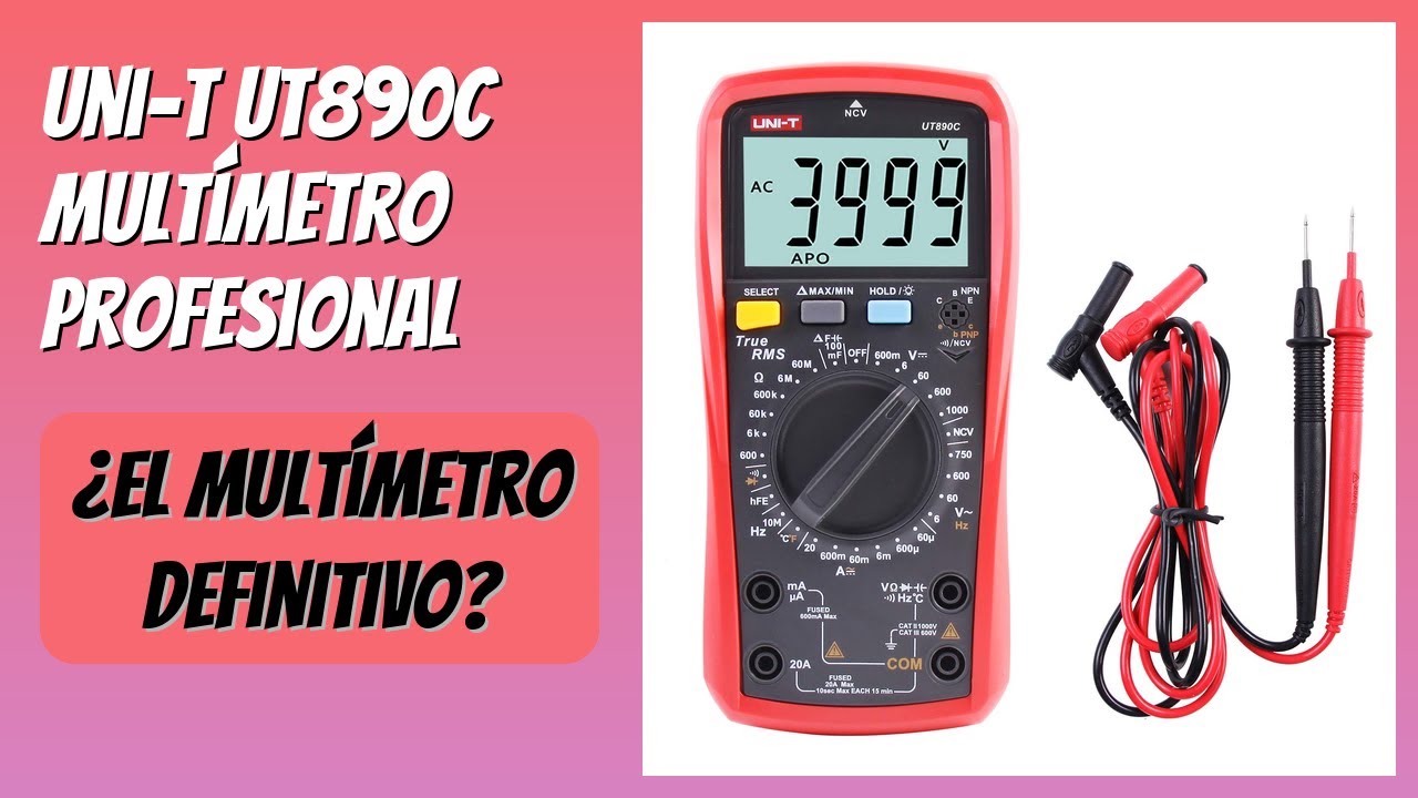 RESEÑA (2026) : Uni-T UT890C Multímetro Profesional. DETALLES
