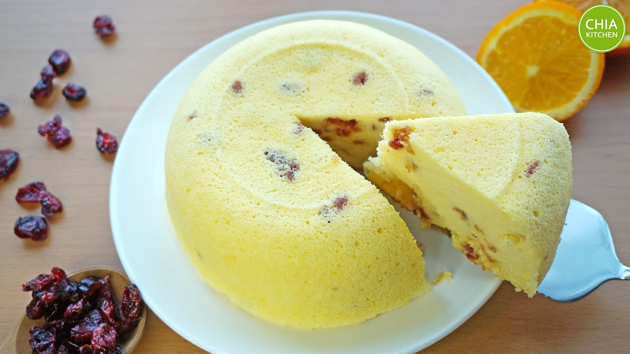 Orange Cranberries Cotton Sponge Cake 鲜橙蔓越莓干海绵蛋糕